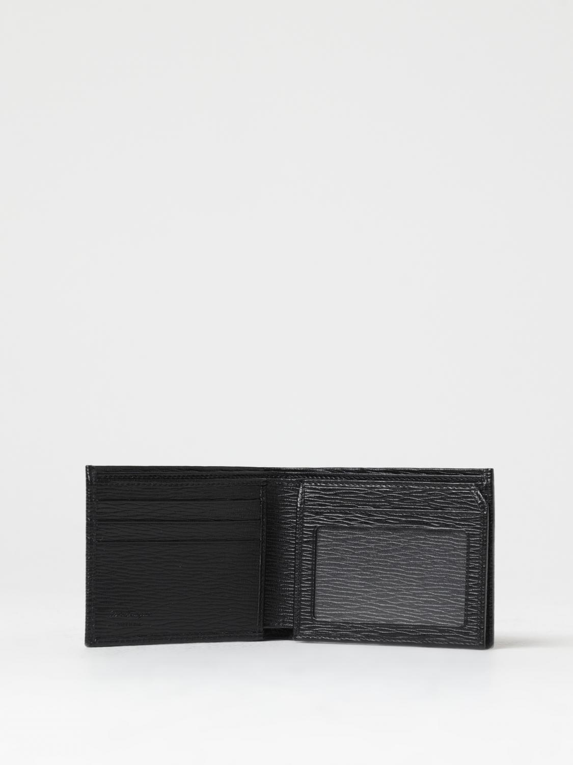 Ferragamo wallet in full grain leather - Black | 685988 | GIGLIO.COM Ferragamo wallet in full grain leather - Black | 685988 | GIGLIO.COM