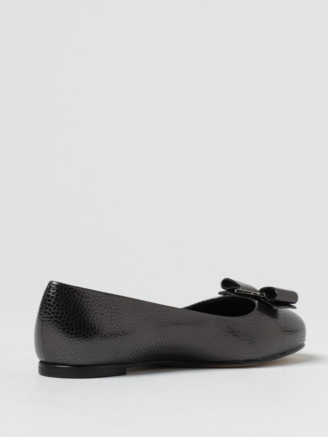 FERRAGAMO ブラック フラットシューズ Amazon | [サルヴァトーレ フェラガモ] 靴 レディース リボン