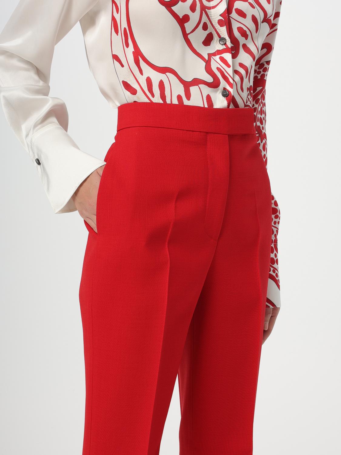 パンツ FERRAGAMO Woman Pants Red 766871 RED Ferragamo Outlet: wool pants - Red | Ferragamo pants 766871