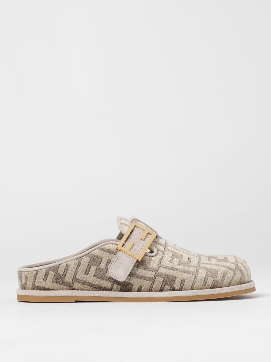 【FENDI】FEEL SABOTS◆8R8448AKZP FENDI: Feel sabots in chenille with FF jacquard monogram