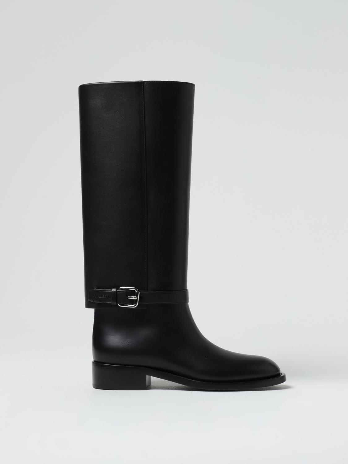 BURBERRY Boots woman Black Burberry boots 8066427 online at GIGLIO.COM