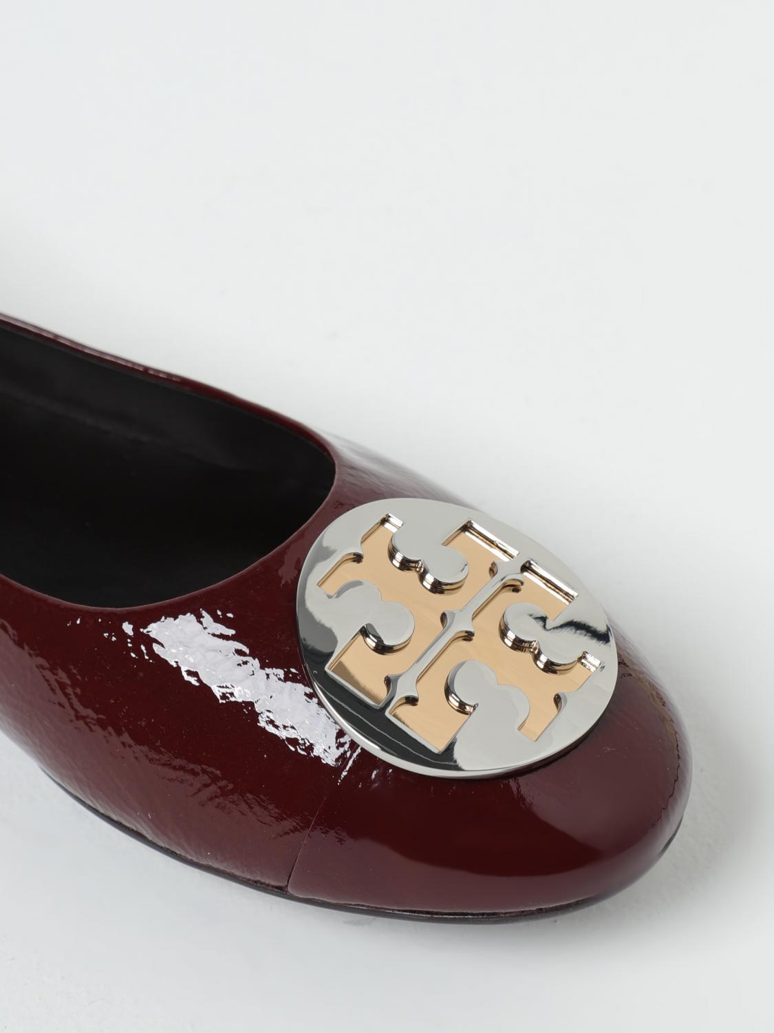 靴 Tory Burch CLAIRE PATENT BALLET FLAT Tory Burch Claire patent leather ballerinas - Brown | 156159