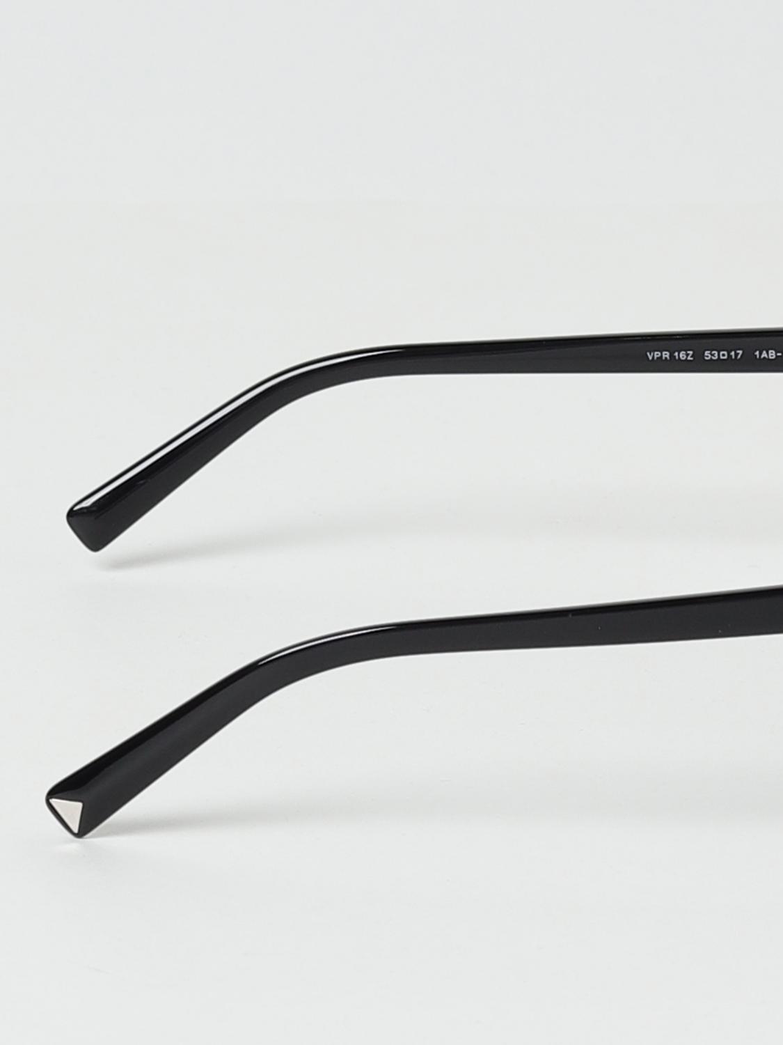 PRADA OCCHIALI DA VISTA: Occhiali da vista Prada in acetato e metallo, Nero - Img 3