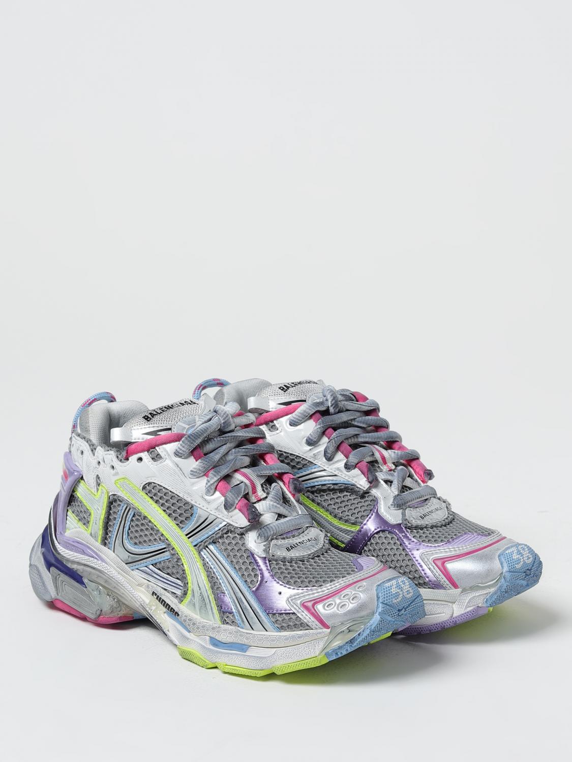 BALENCIAGA SNEAKERS: Balenciaga sneakers in used mesh and rubber, Grey - Img 2