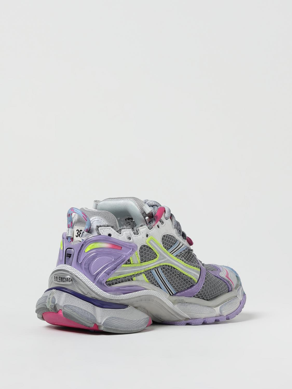 BALENCIAGA SNEAKERS: Balenciaga sneakers in used mesh and rubber, Grey - Img 3