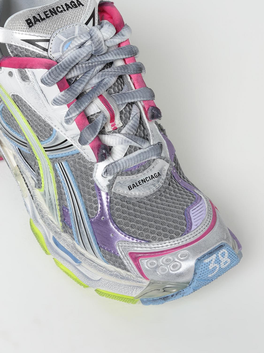BALENCIAGA SNEAKERS: Balenciaga sneakers in used mesh and rubber, Grey - Img 4