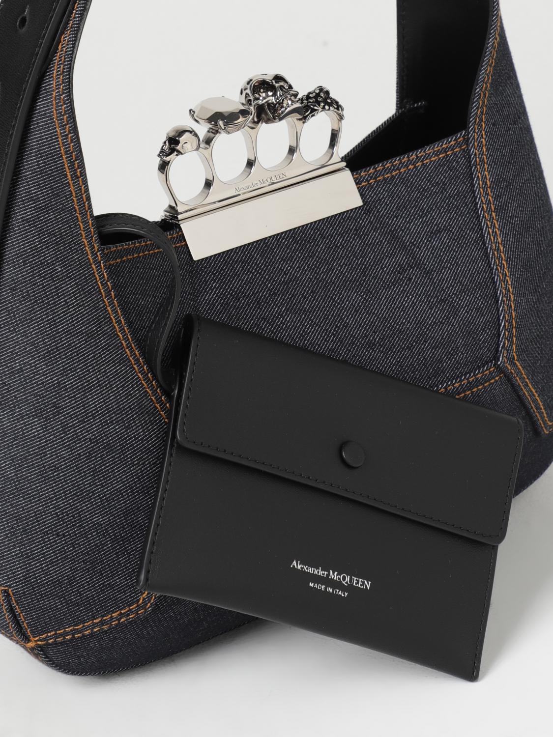 McQueen The Jeweled bag in denim - Denim | 7311351YBE7 | GIGLIO.COM
