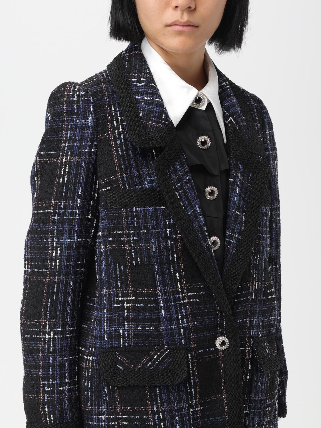 Edward Achour Paris Jacket woman - Blue | 050137 | GIGLIO.COM