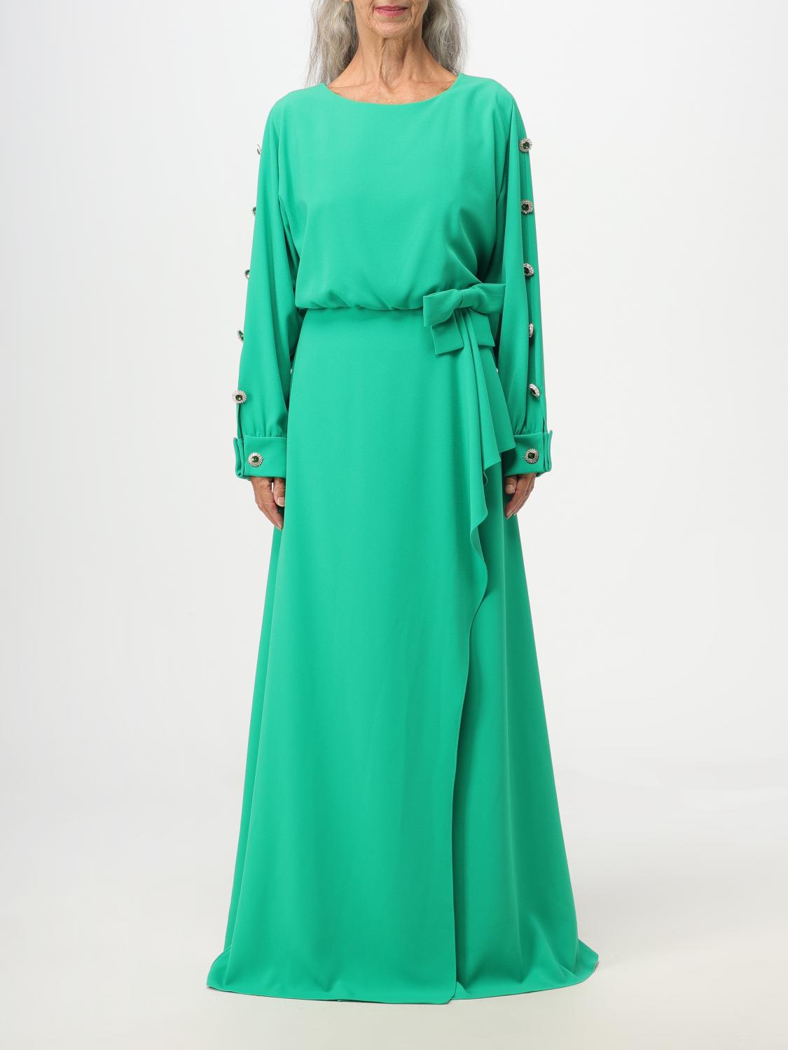 EDWARD ACHOUR PARIS ROBE: Robes femme Edward Achour Paris, Vert - Img 1
