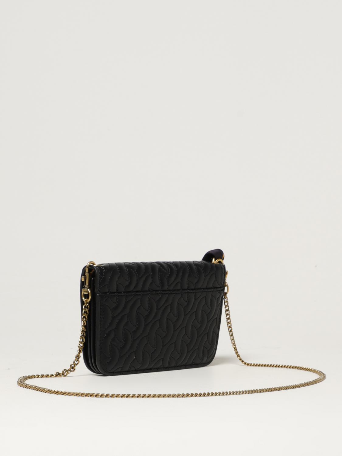 VERSACE JEANS COUTURE MINI BAG: Versace Jeans Couture wallet bag in quilted synthetic leather, Black - Img 2
