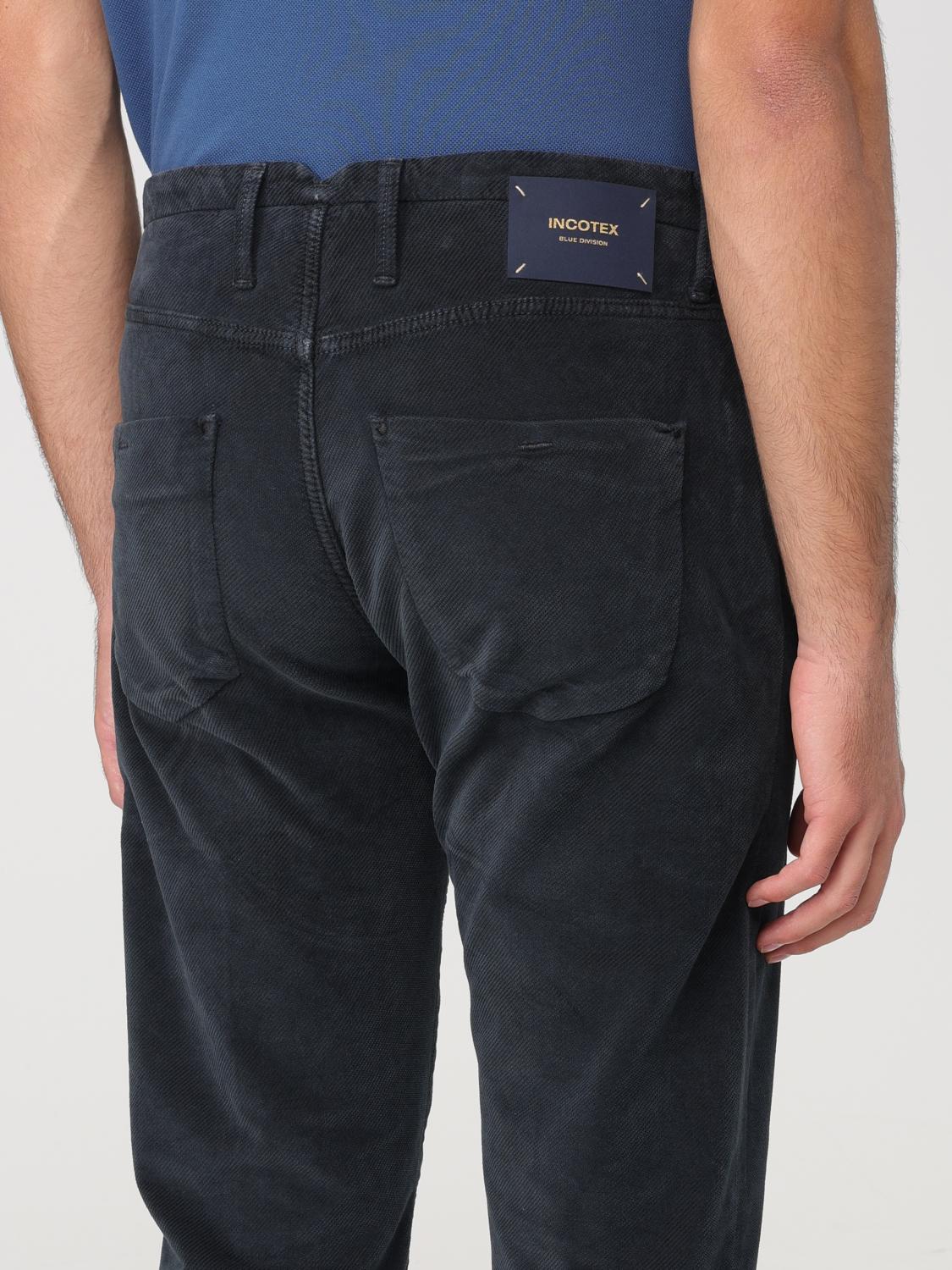 INCOTEX PANTS: Pants men Incotex, Black - Img 3