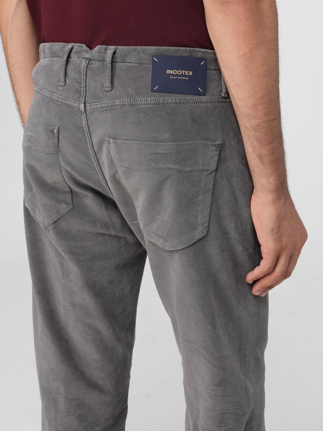 INCOTEX PANTS: Pants men Incotex, Charcoal - Img 3