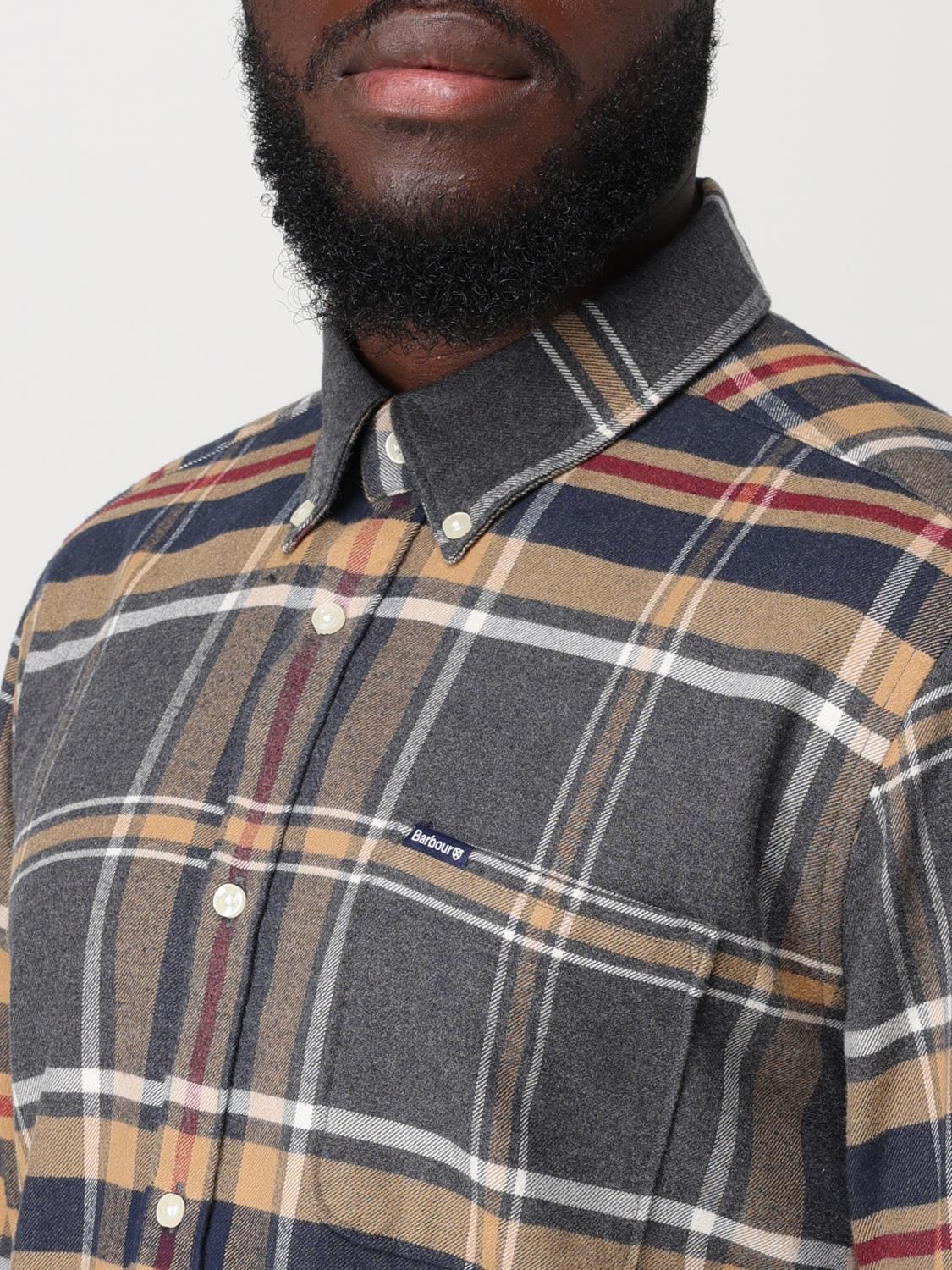 BARBOUR SHIRT: T-shirt men Barbour, Grey 1 - Img 3