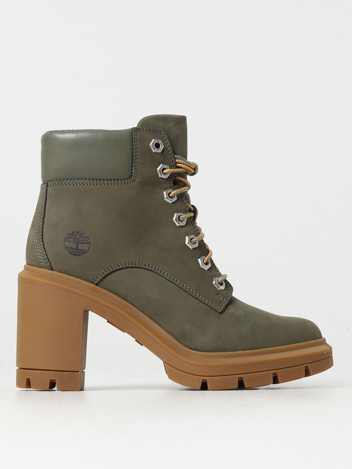 TIMBERLAND FLAT ANKLE BOOT: Shoes woman Timberland, Green - Img 1