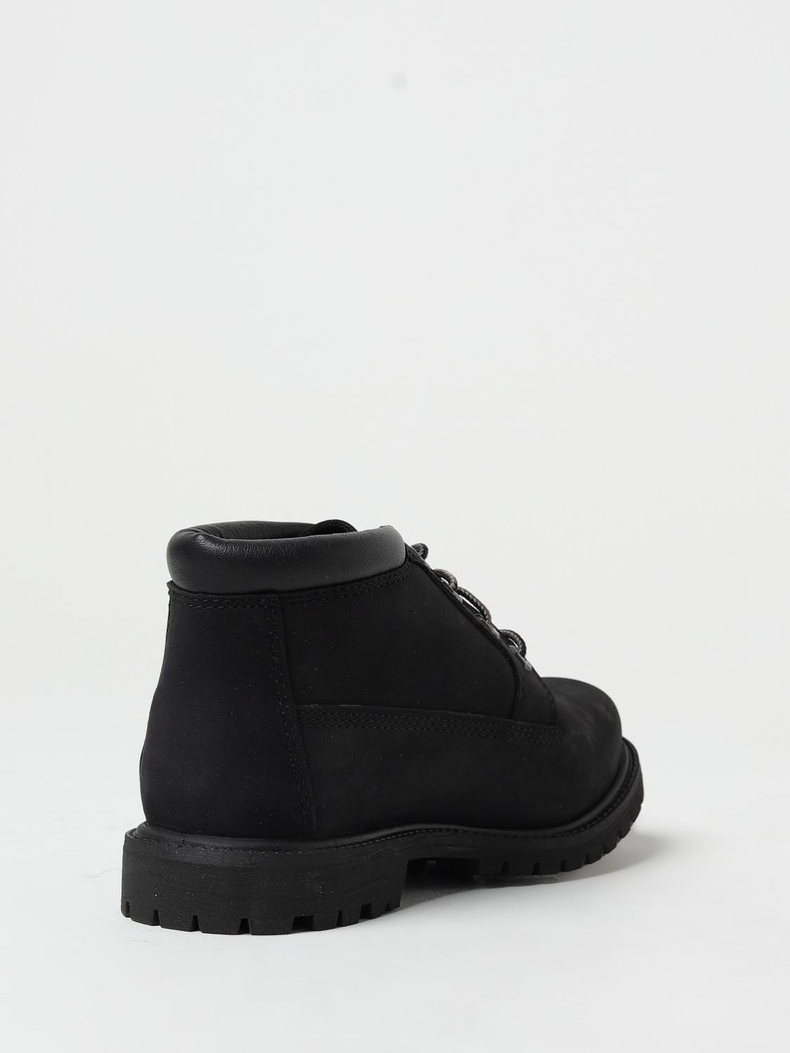 TIMBERLAND FLAT ANKLE BOOTS: Shoes woman Timberland, Black - Img 3