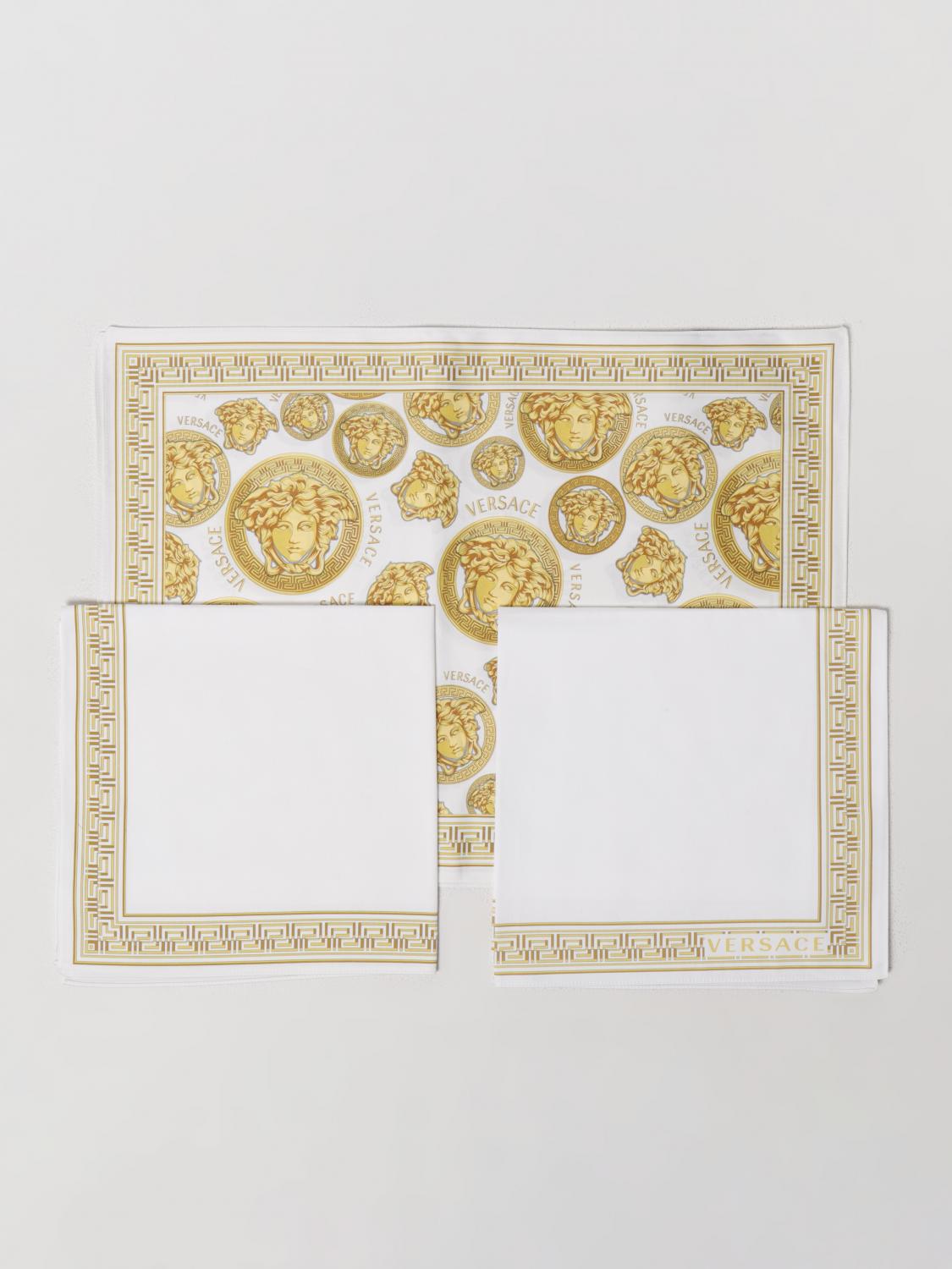 VERSACE HOME TABLE LINENS: Versace Home cotton tablecloth set, White - Img 1