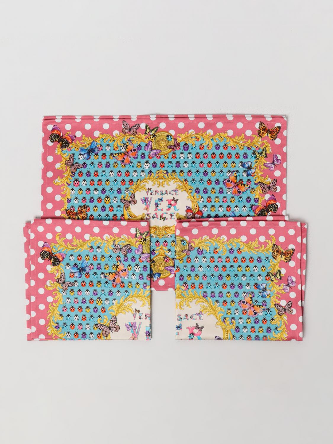 VERSACE HOME TABLE LINENS: Versace Home Butterflies placemats, Pink - Img 1