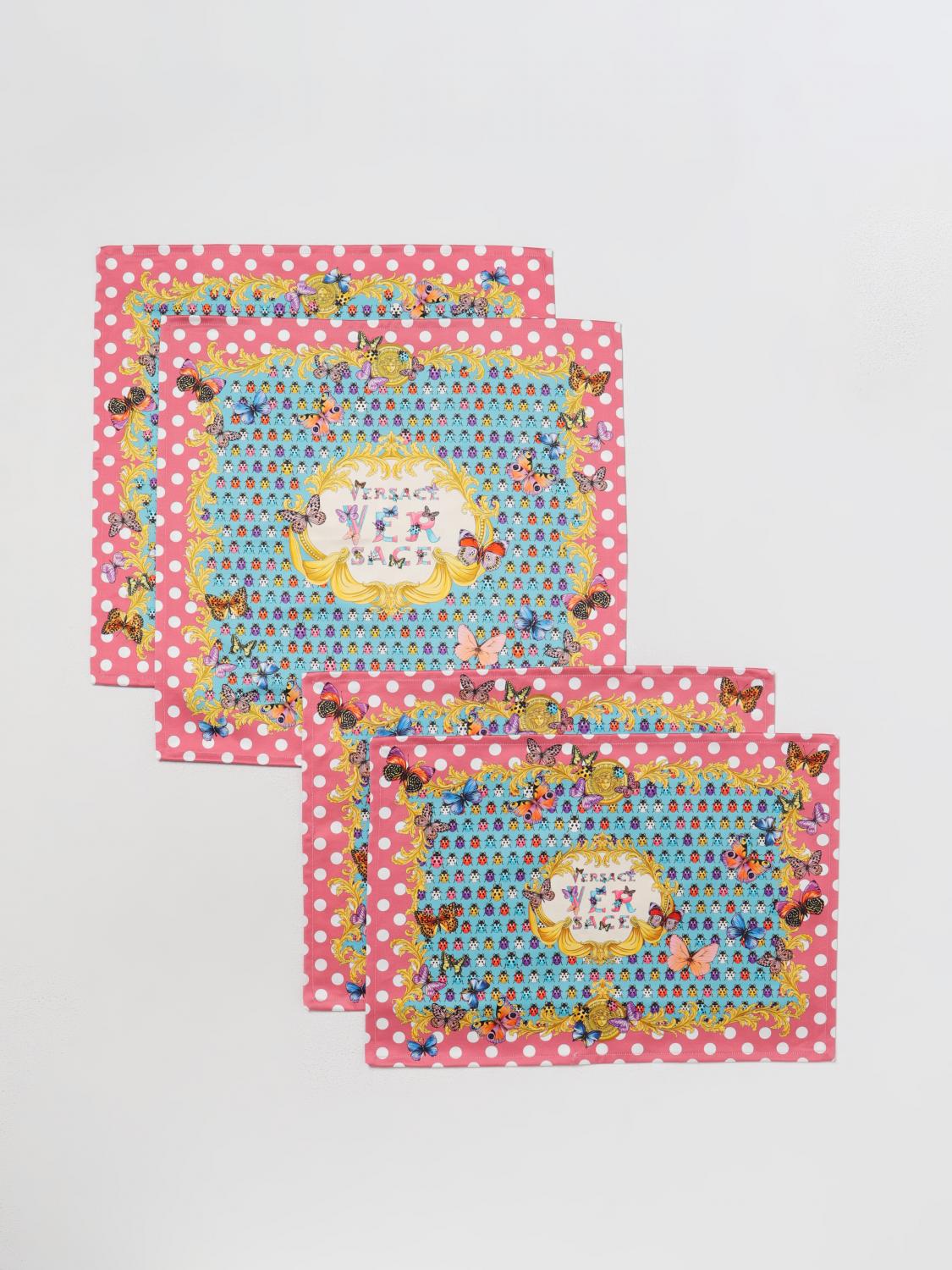 VERSACE HOME TABLE LINENS: Versace Home Butterflies placemats, Pink - Img 2