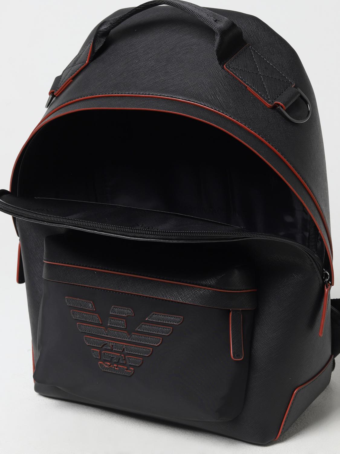 GIORGIO ARMANI BACKPACK: Backpack men Giorgio Armani, Black - Img 4
