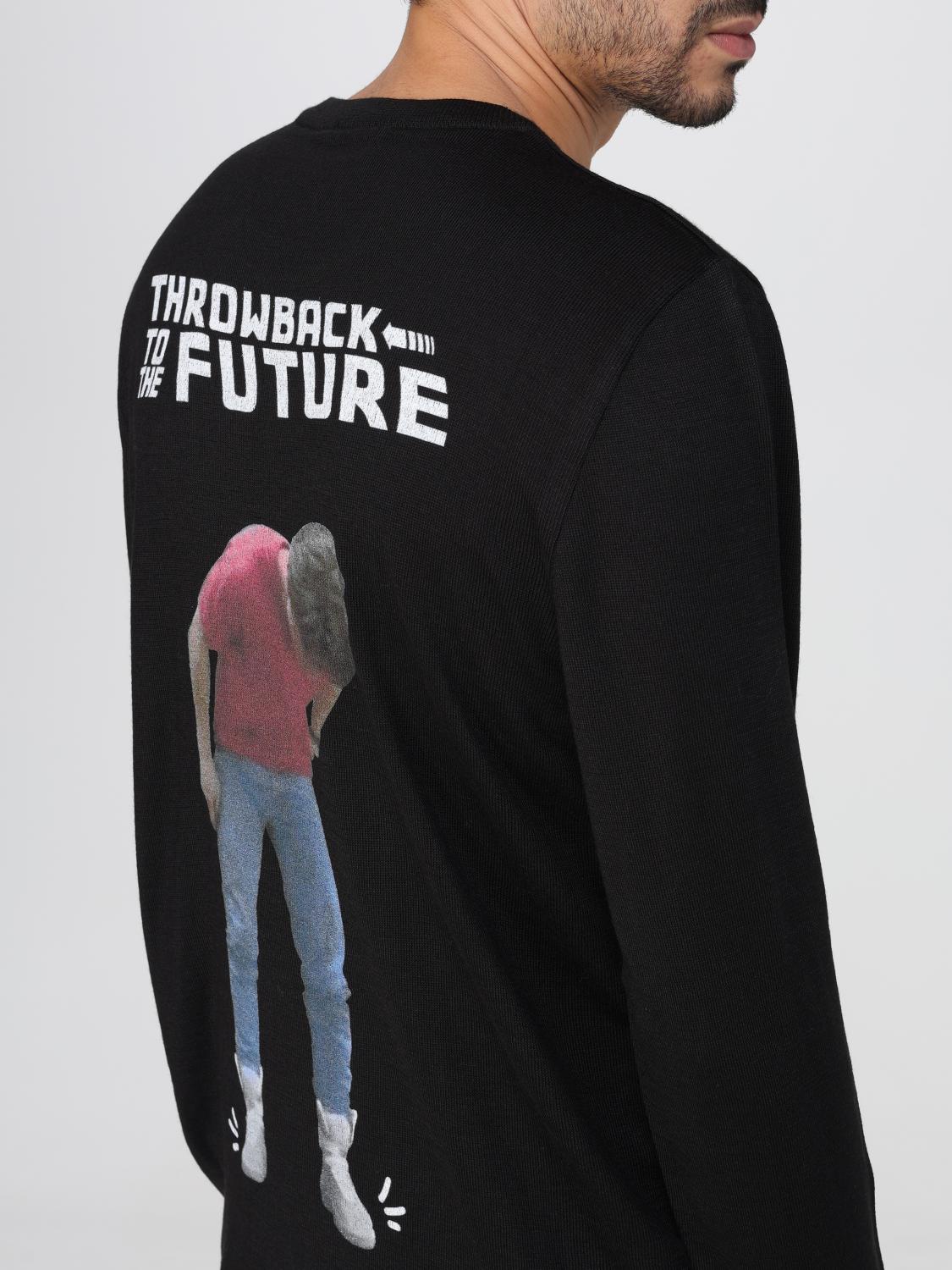 THROWBACK SWEATER: Sweater men Throwback, Black - Img 3