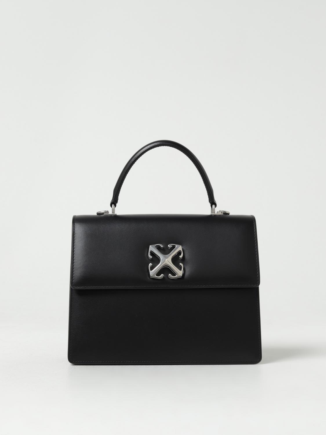 OFF-WHITE: Jitney 2.8 leather bag - Black 1 | Off-White