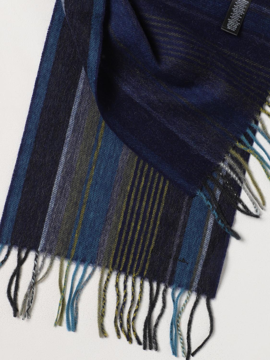 PS PAUL SMITH SCARF: Scarf men Ps Paul Smith, Blue - Img 3