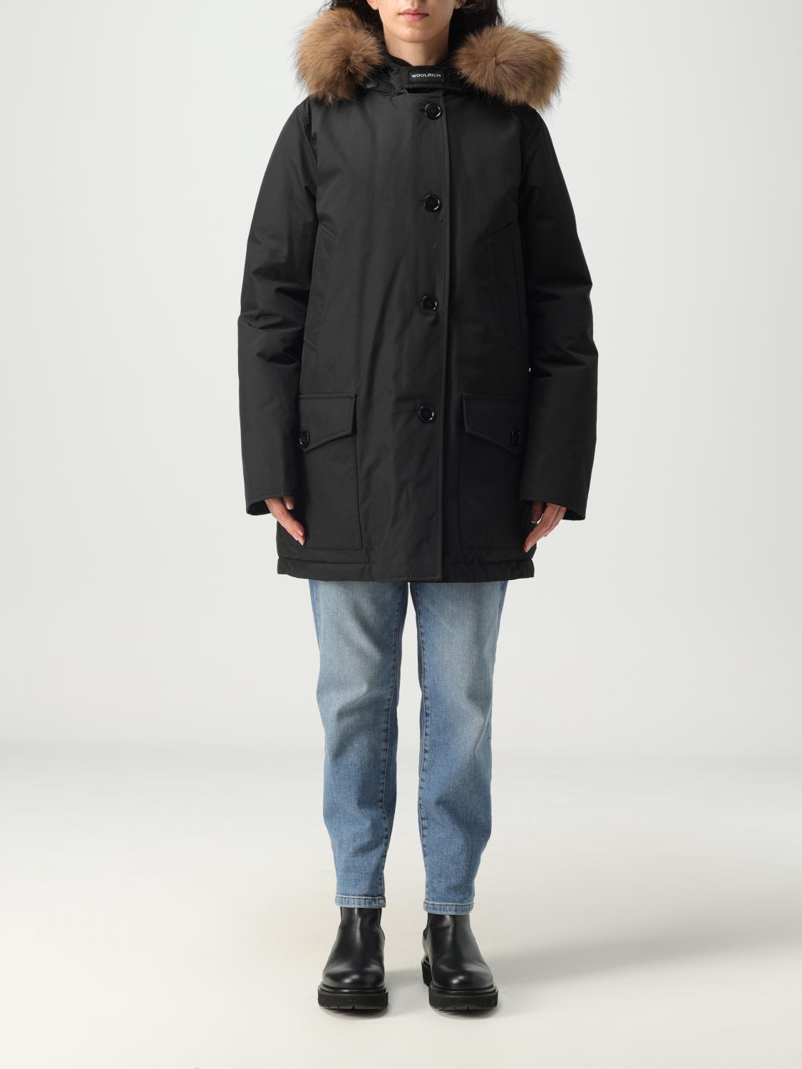WOOLRICH CAPPOTTO: Parka Woolrich in tessuto Ramar Cloth, Nero - Img 1
