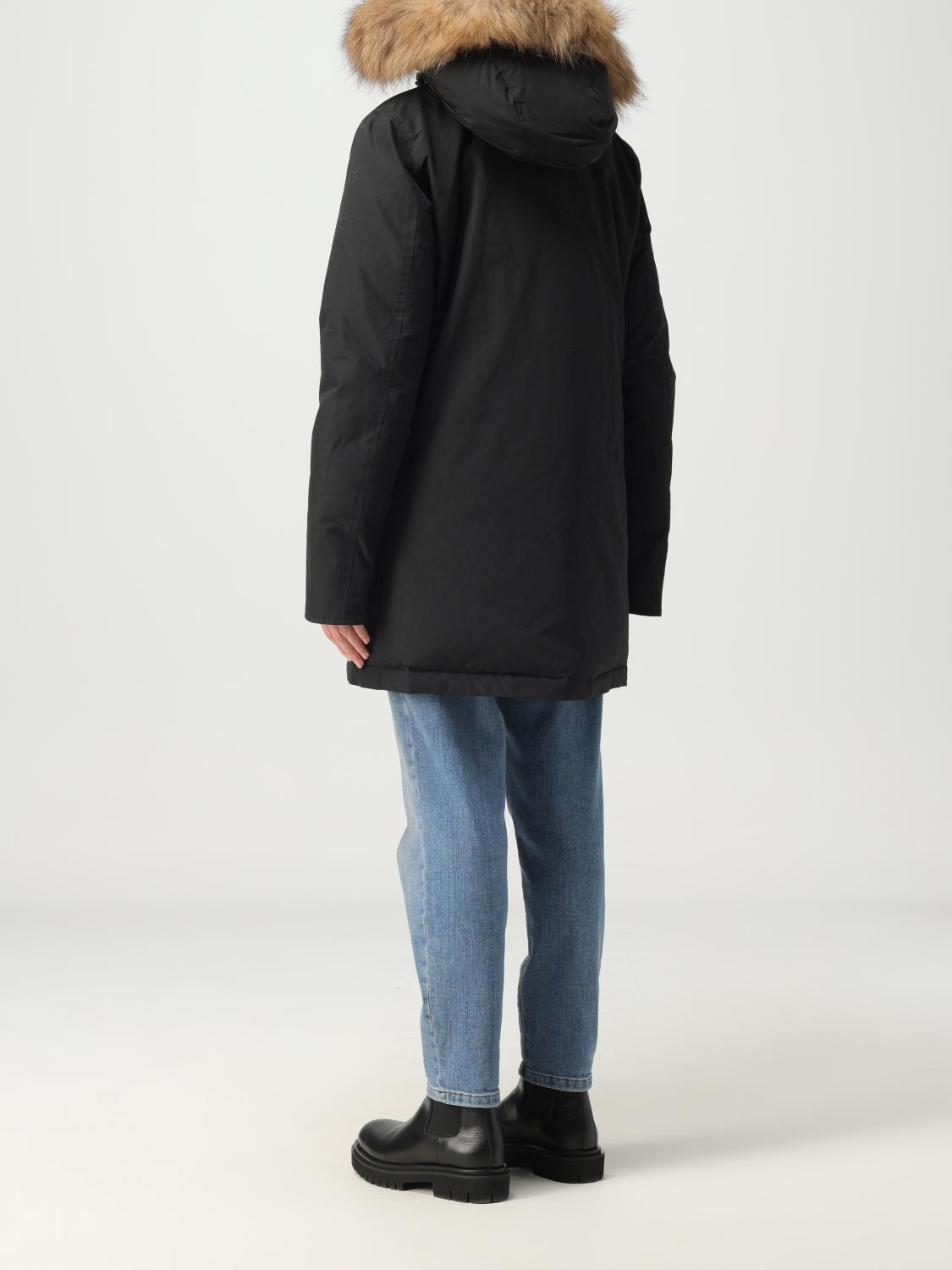 WOOLRICH CAPPOTTO: Parka Woolrich in tessuto Ramar Cloth, Nero - Img 2