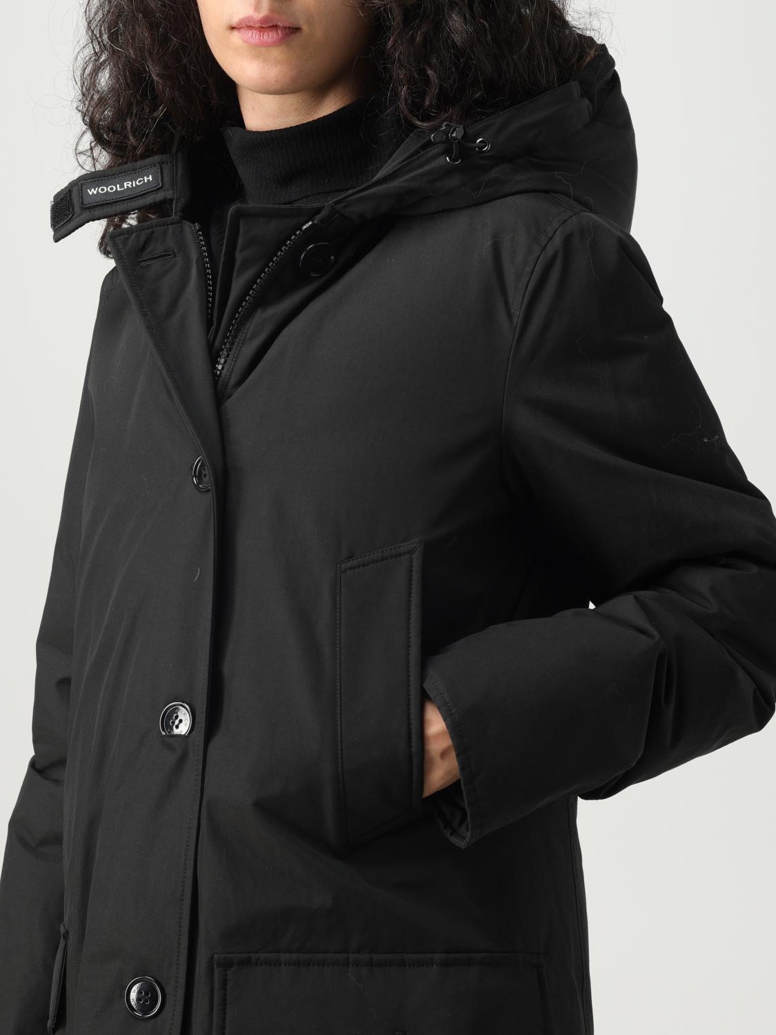 WOOLRICH CAPPOTTO: Parka Woolrich in tessuto Ramar Cloth, Nero - Img 4