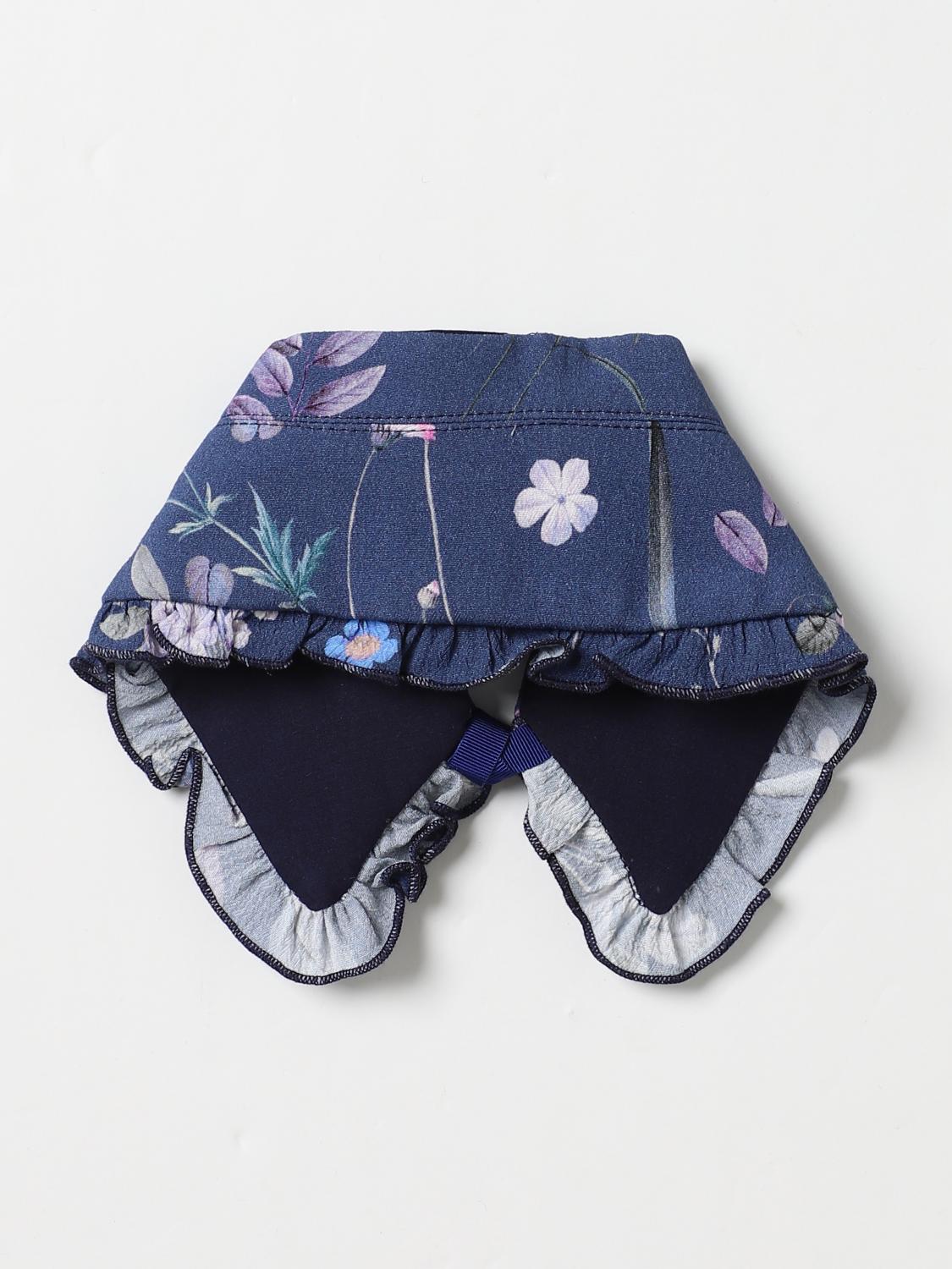 SIMONETTA NECK WARMER: Neck girl kids Simonetta, Blue - Img 2