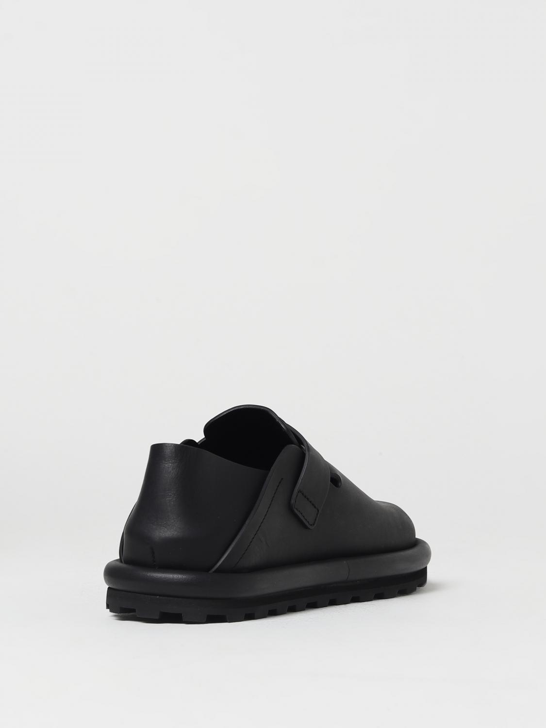 JIL SANDER SANDALI: Sabot Jil Sander in pelle con fibbia, Nero - Img 3