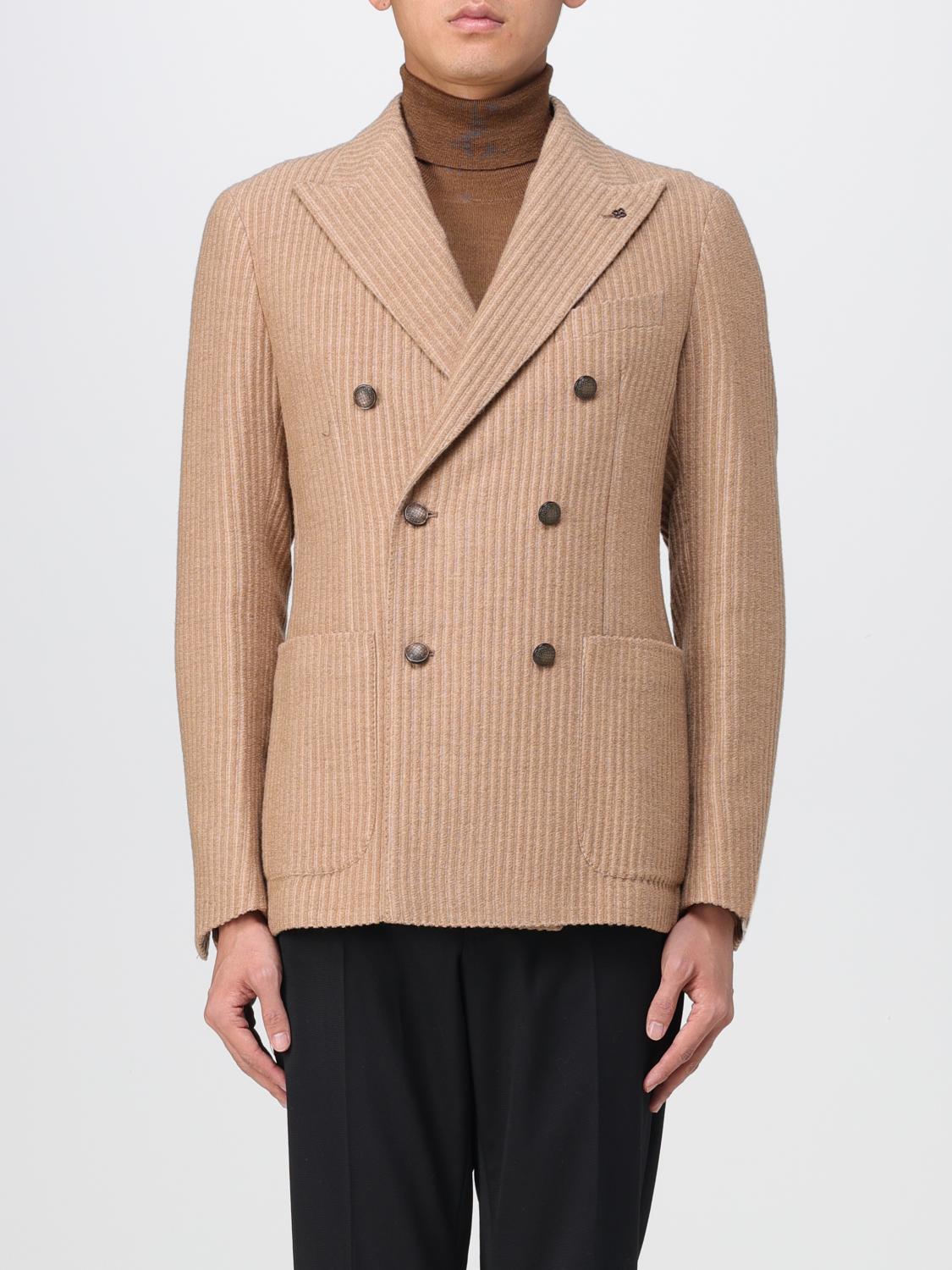 TAGLIATORE: Jacket men - Beige | Tagliatore jacket