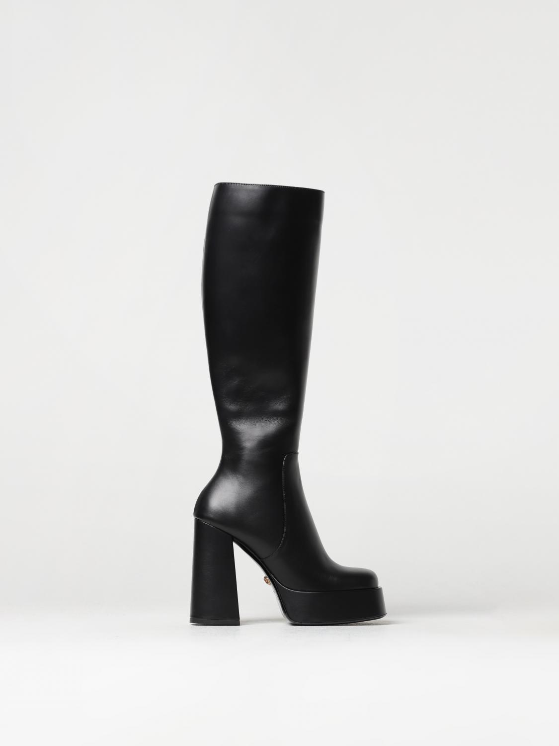 ミドルブーツ VERSACE Women Boots 1012580 DVT2P 1B00V Women's Designer Boots & Platform Boots | VERSACE