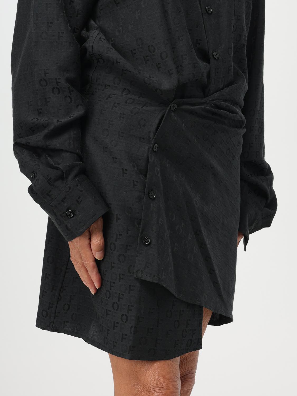 ワンピース Off-White Woman Dress Black OWDG005F23FAB001 1010 Off-White Outlet: Dress woman - Black | Off-White dress