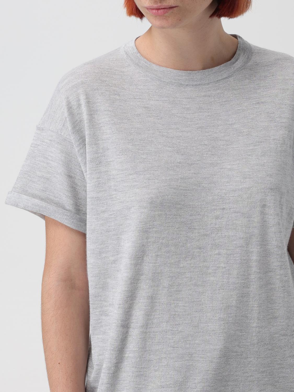 BRUNELLO CUCINELLI T-SHIRT: Brunello Cucinelli Basic T-Shirt, Grau - Img 5