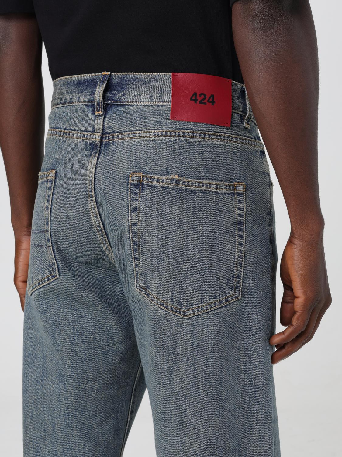 424 JEANS: Jeans men 424, Denim - Img 4