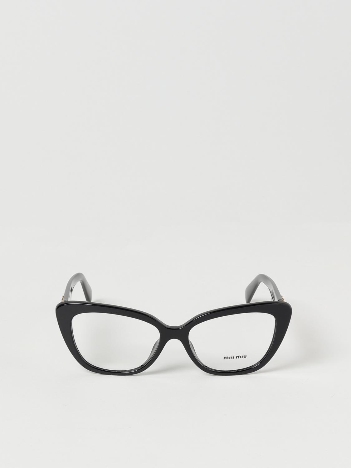 MIU MIU OPTICAL FRAMES: Miu Miu acetate eyeglasses with logo on the temples, Black - Img 2
