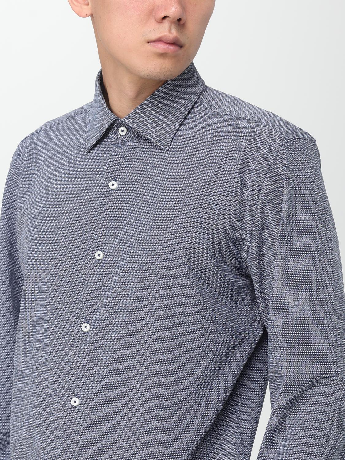 BOSS CAMICIA: Camicia Boss in cotone, Blue - Img 3