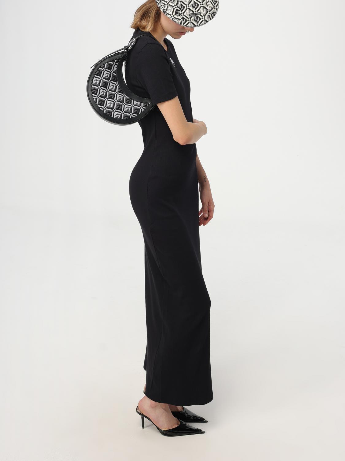 MARINE SERRE: Dress woman - Black | Marine Serre dress