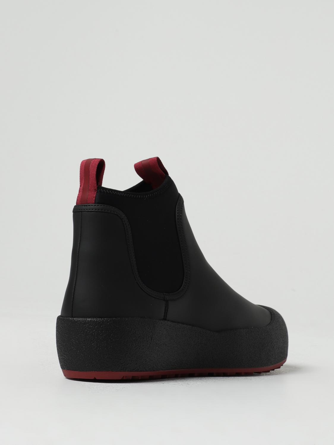 BALLY BOOT: Bally Cubrid ankle boots in leather and neoprene, Black - Img 3