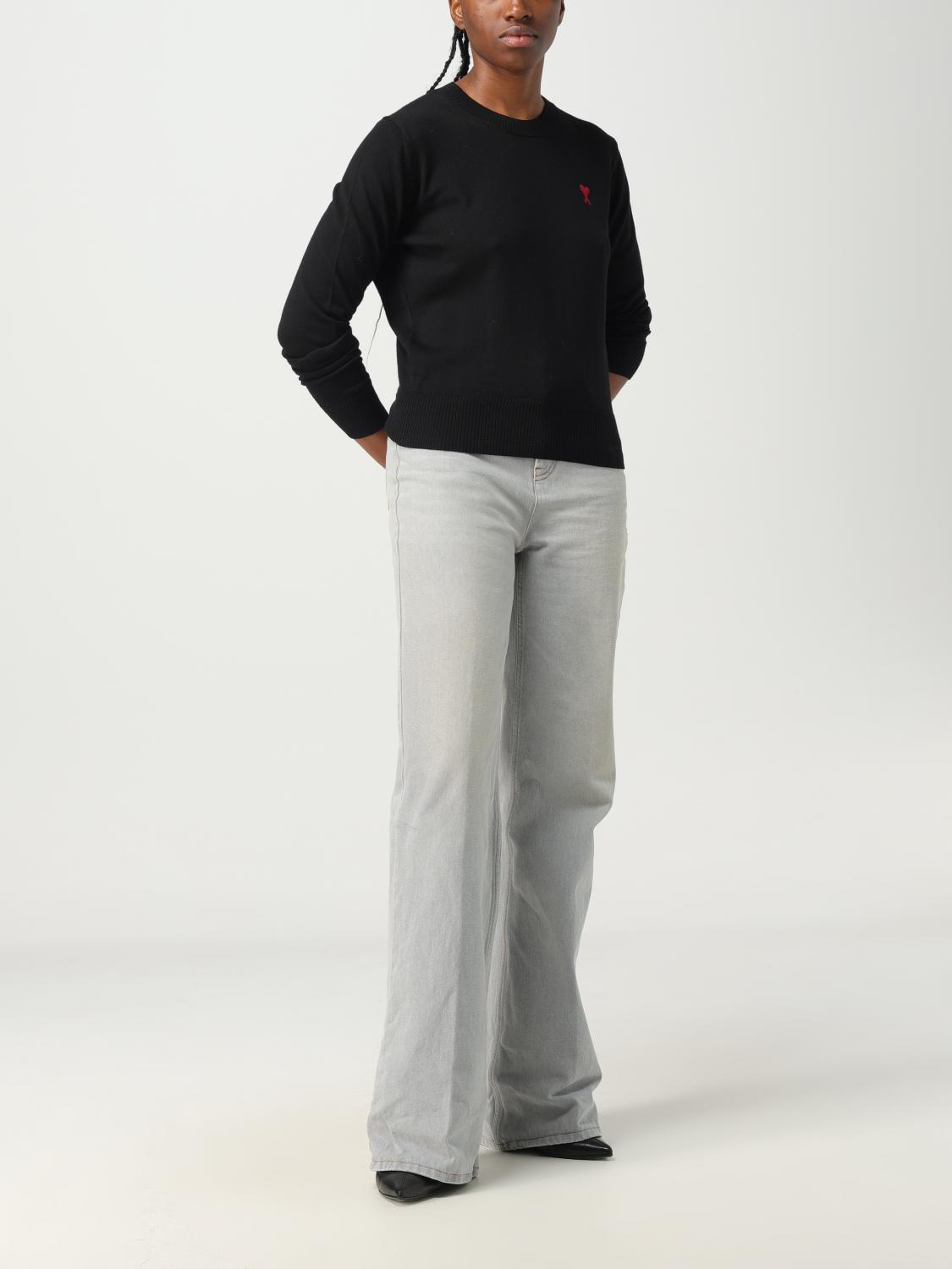 AMI PARIS PULLOVER: Pullover damen Ami Paris, Grau - Img 2