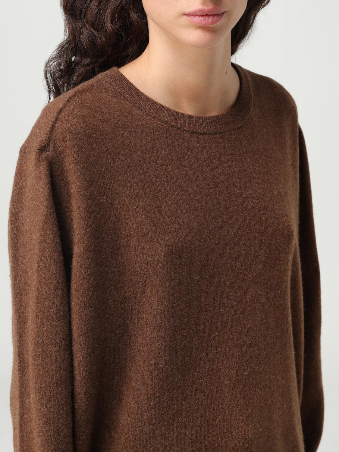 LEMAIRE MAGLIA: Maglia Lemaire in misto lana, Marrone - Img 5