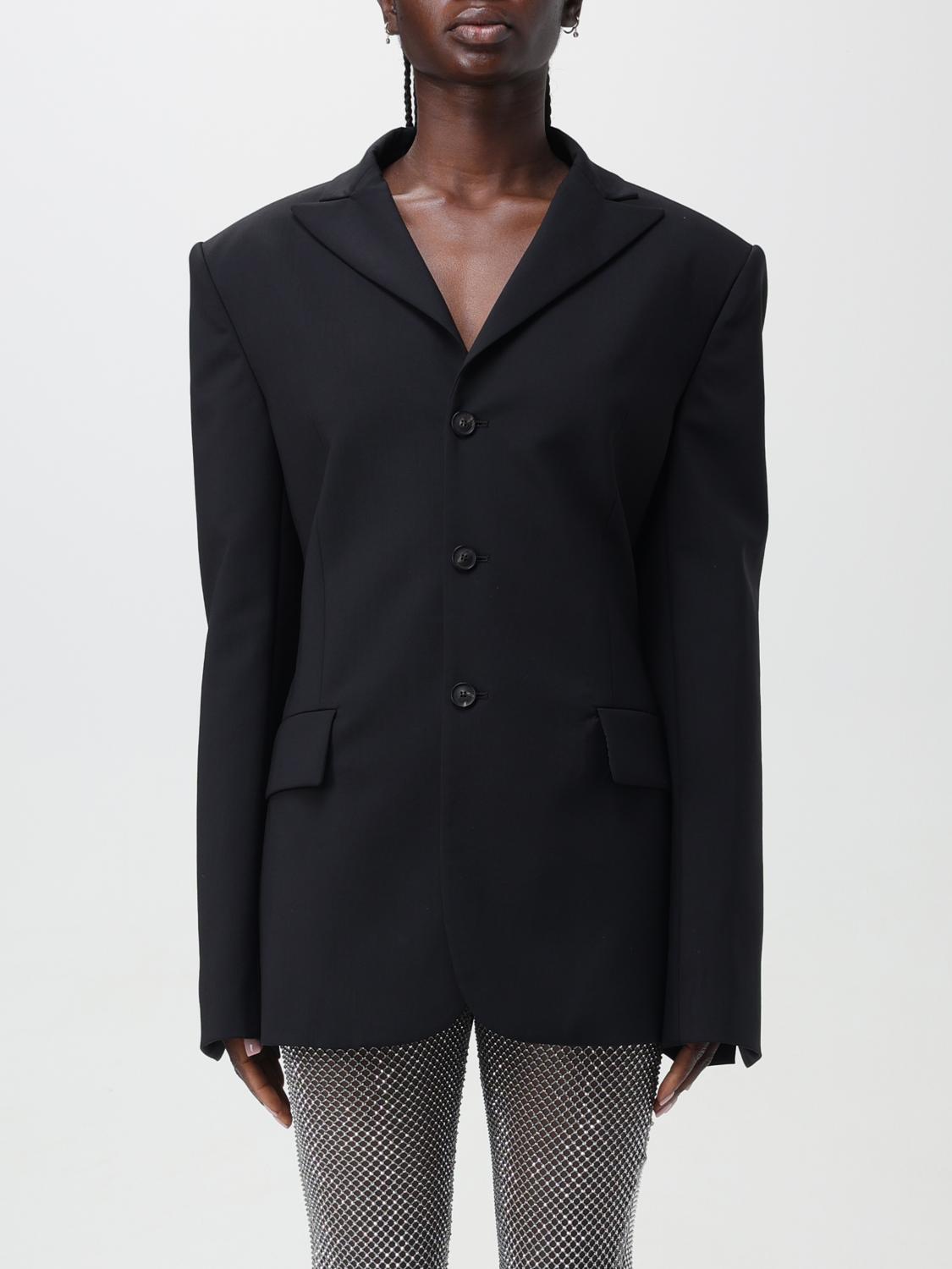 アウターその他 NENSI DOJAKA Woman Blazer Black NDAW23JKT019 BLACK Nensi Dojaka Outlet: Blazer woman - Black | Nensi Dojaka