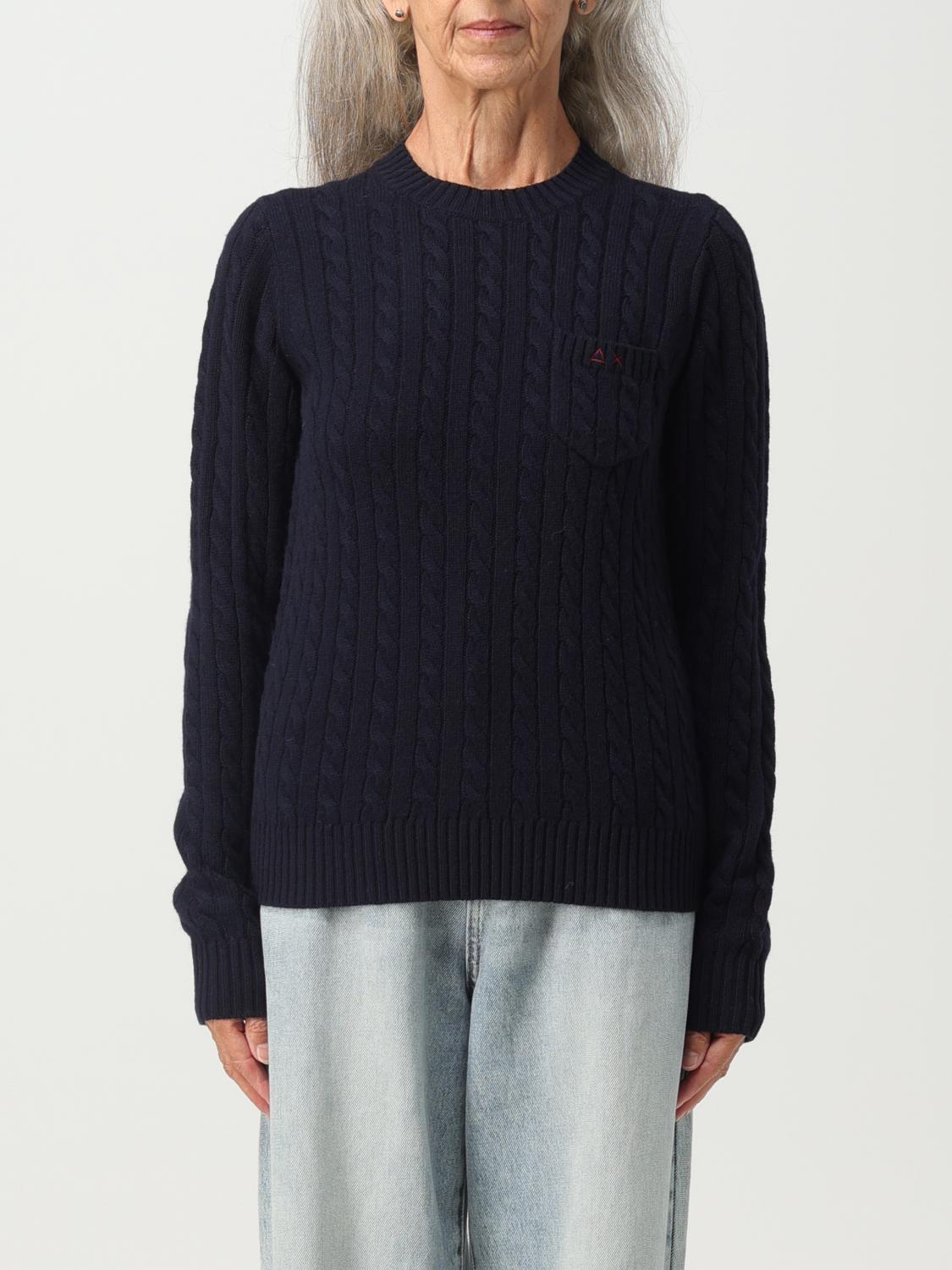 SUN68 MAGLIA: Maglia Sun 68 in misto lana, Blue - Img 1