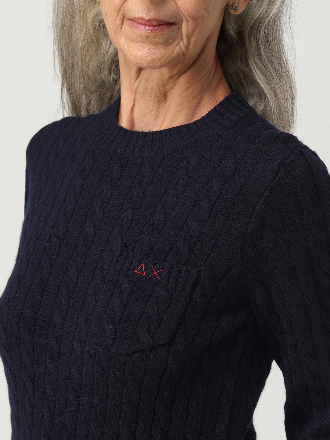 SUN68 MAGLIA: Maglia Sun 68 in misto lana, Blue - Img 3