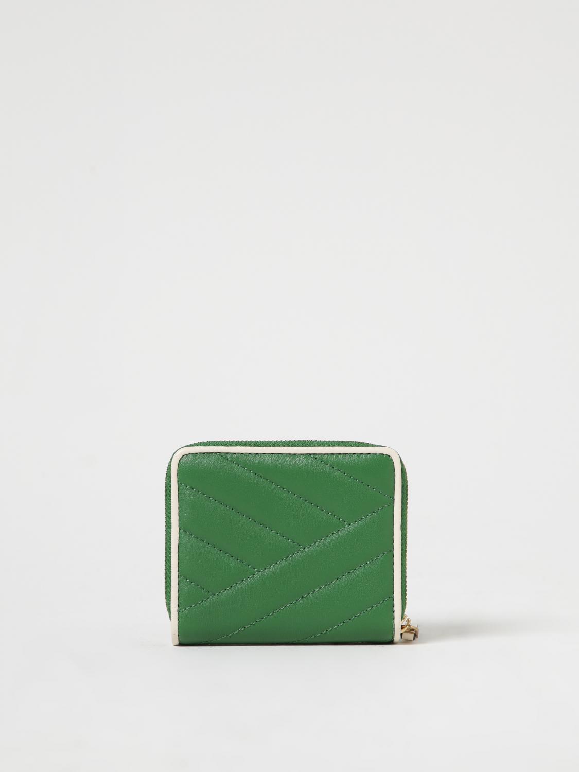 Tory Burch Kira wallet in quilted nappa - Green | 148714 | GIGLIO.COM