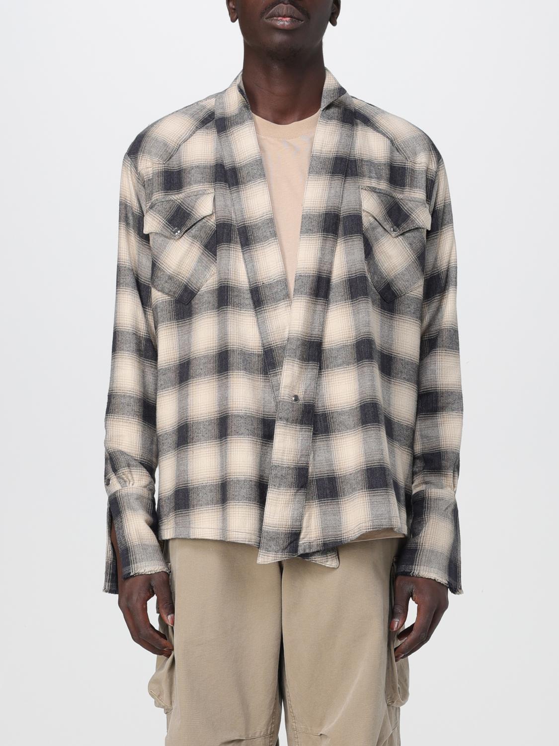 GREG LAUREN：シャツ メンズ - ブラック | GIGLIO.COMオンラインのGreg 