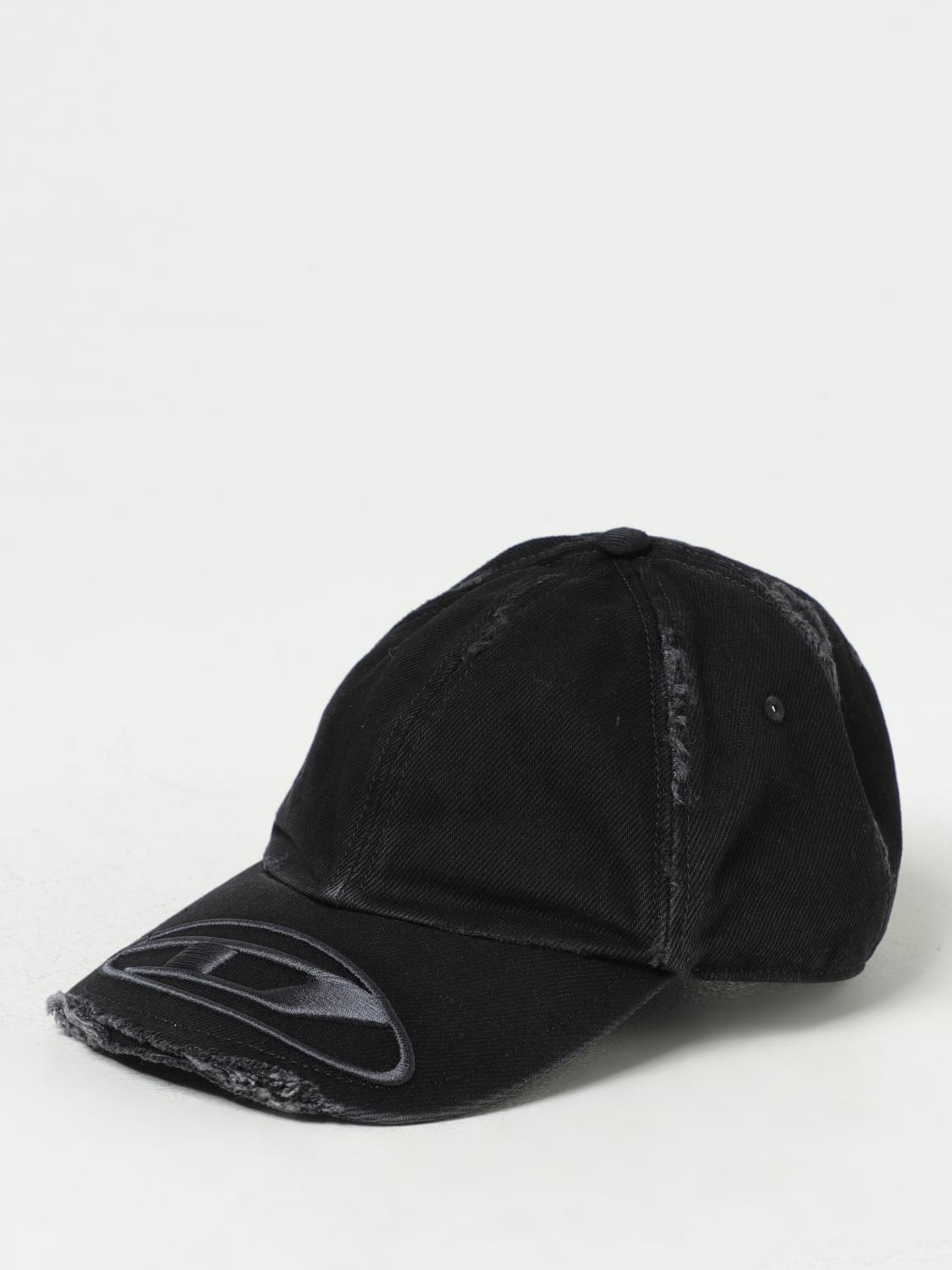 DIESEL HAT: Diesel C-Jarl hat in twill with logo, Grey - Img 1