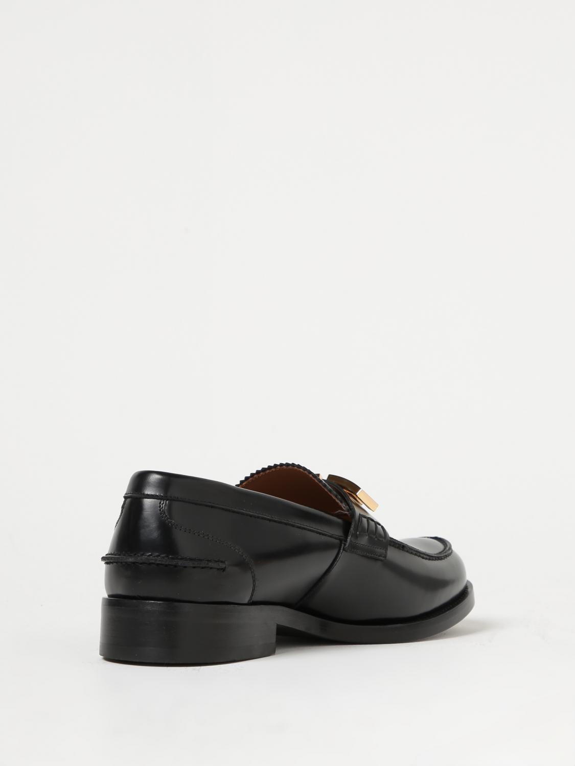 VERSACE MOCASSINI: Mocassino Greca Versace in pelle lucida con applicazione, Nero - Img 3