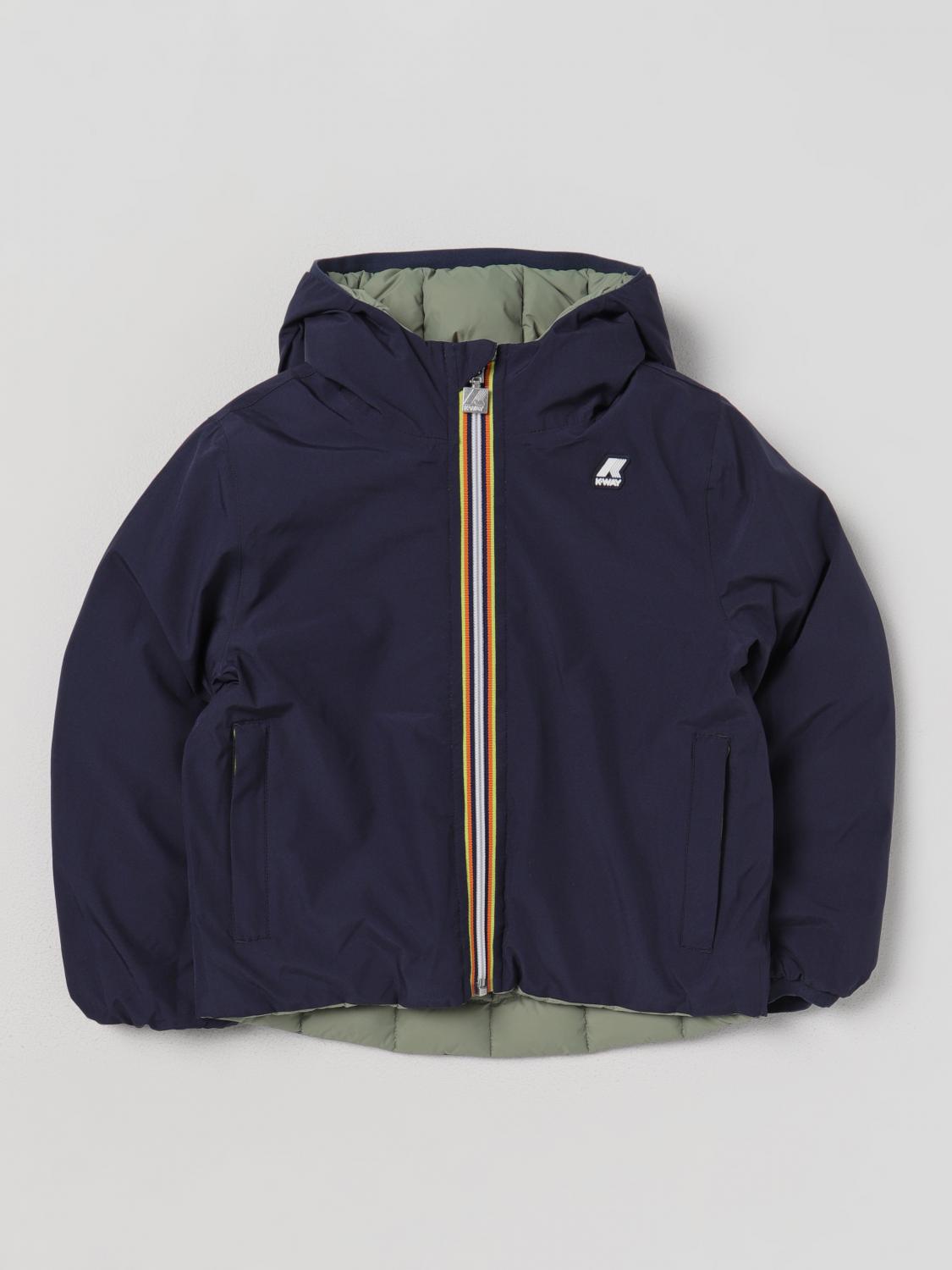 K-WAY CHAQUETA: Chaqueta niños K-way, Azul Oscuro - Img 3
